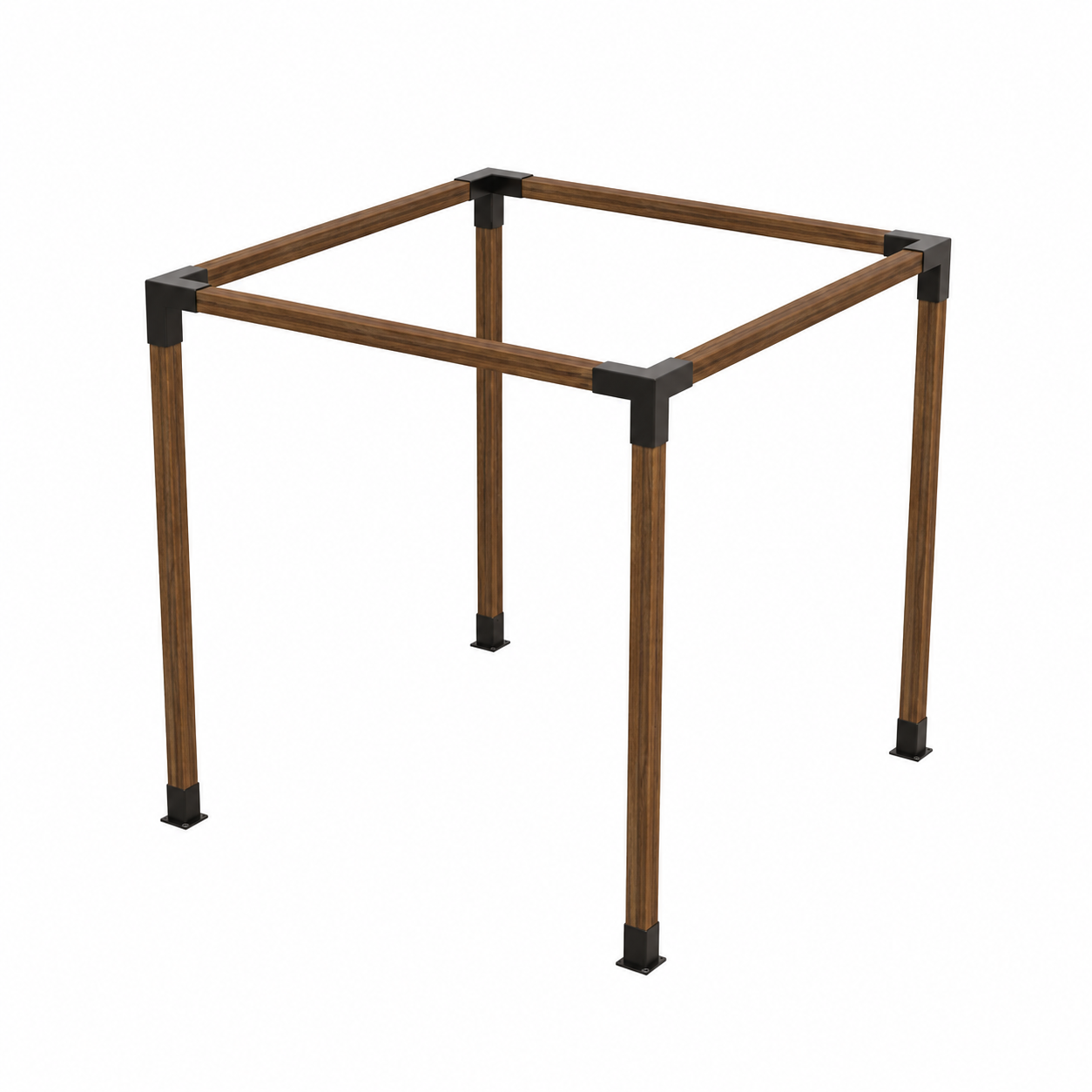 Pergola Cabana / Walnut Wood - 8x8