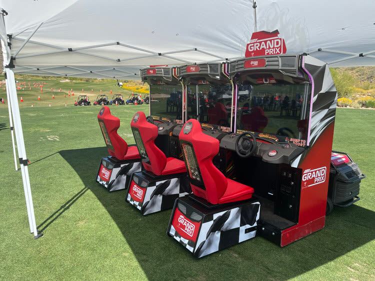 Interactive party game rentals setup by Epic Party Team in Scottsdale, AZ.