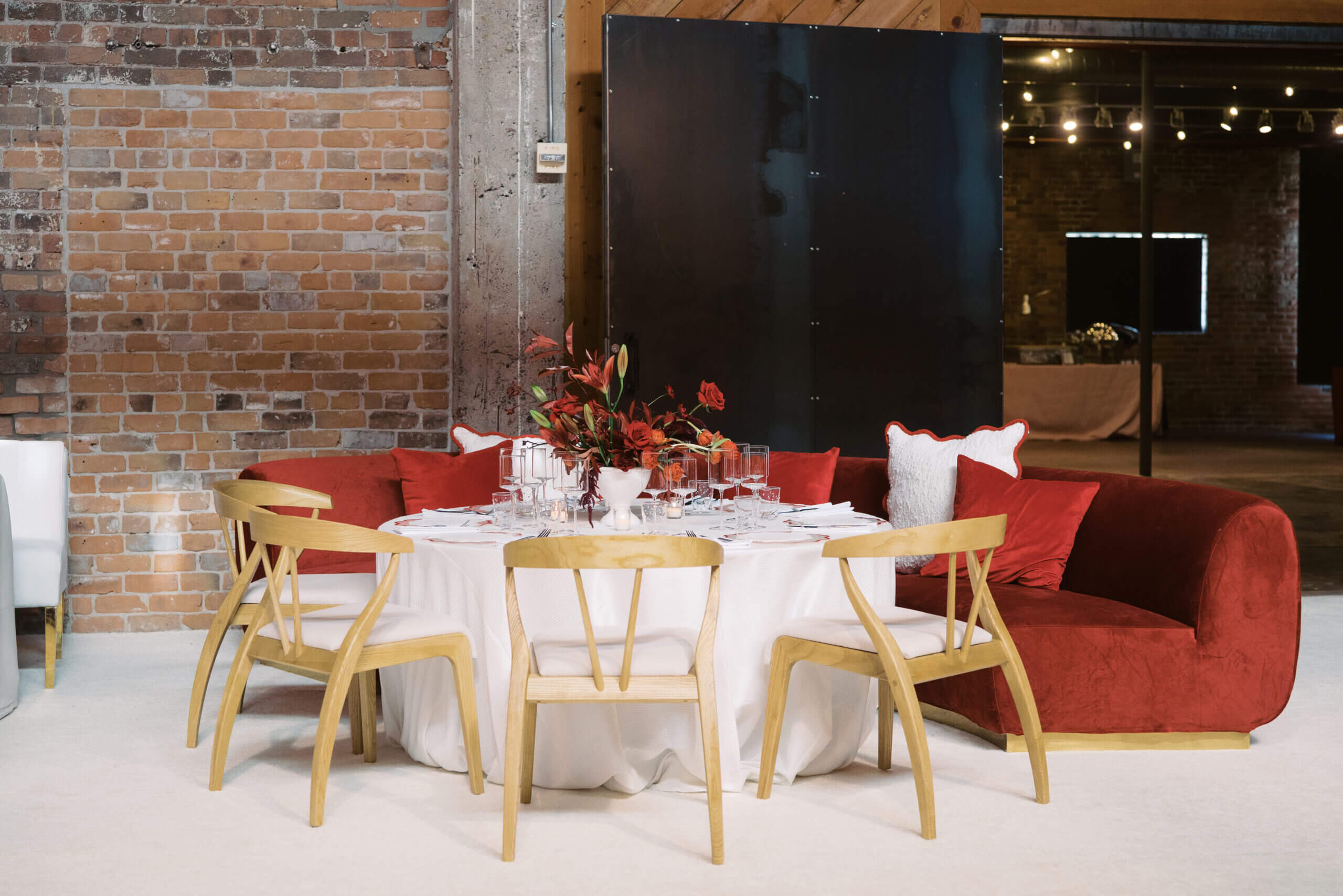 High-quality white tablecloths and chair covers from Epic Party Team