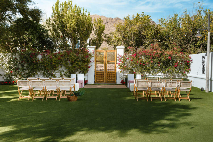 Intimate Wedding Layout Ideas at El Chorro’s Bocce Lawn