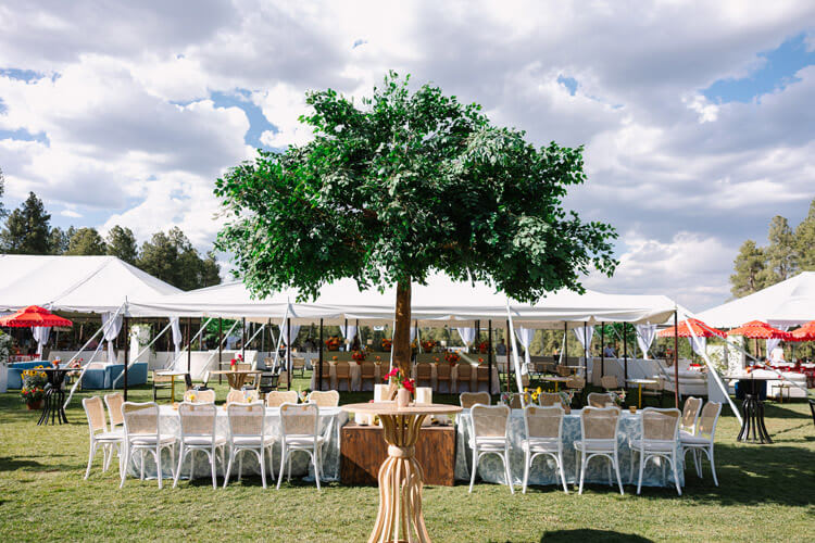 Corporate lounge furniture setup for event in Scottsdale