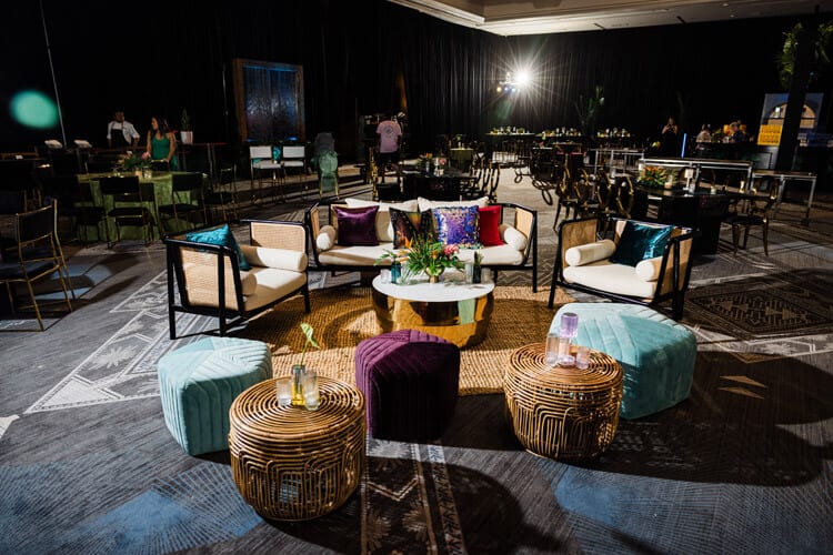 dark moody event design