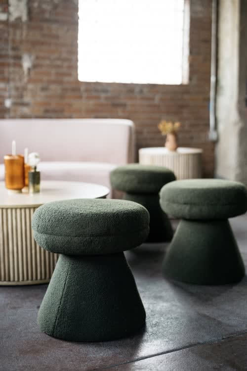 Zoe Ottoman - Green view 2