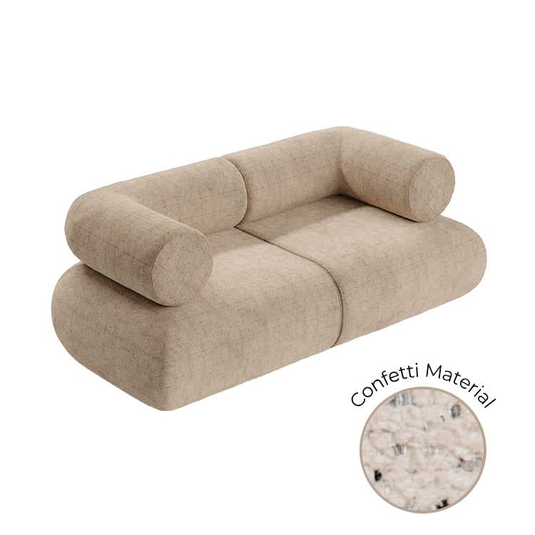 Juno Loveseat - Confetti Dusty Rose