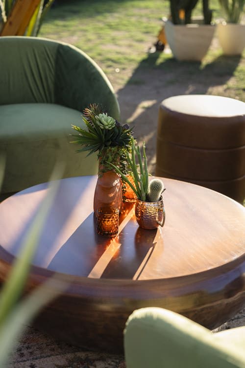 Copper Drum Coffee Table view 5