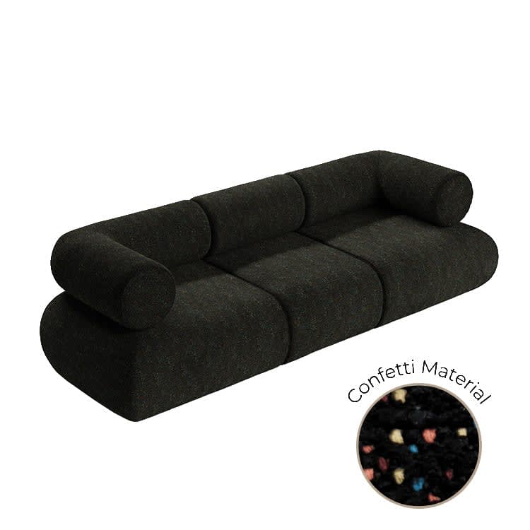 Juno Sofa - Confetti Black