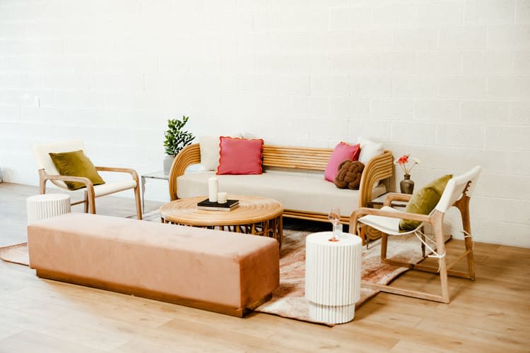 Luka Rattan Coffee Table view 4