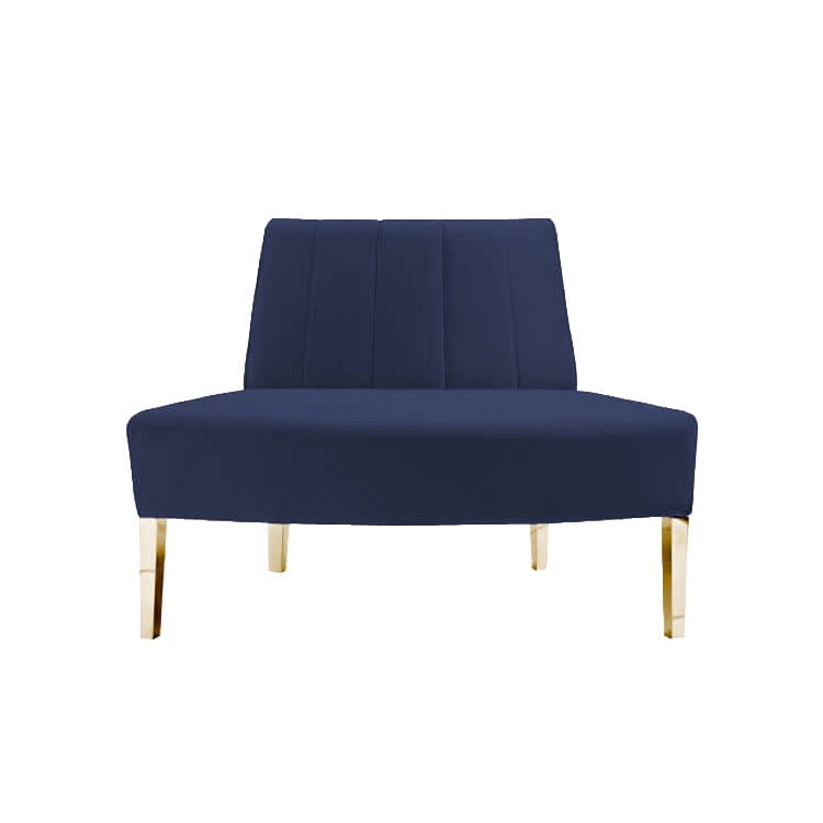 Kincaid Outside Round Sofa - Sapphire