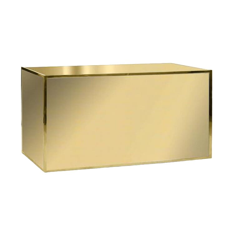 6ft Avenue Bar - Gold Frame / Gold Mirror Inserts