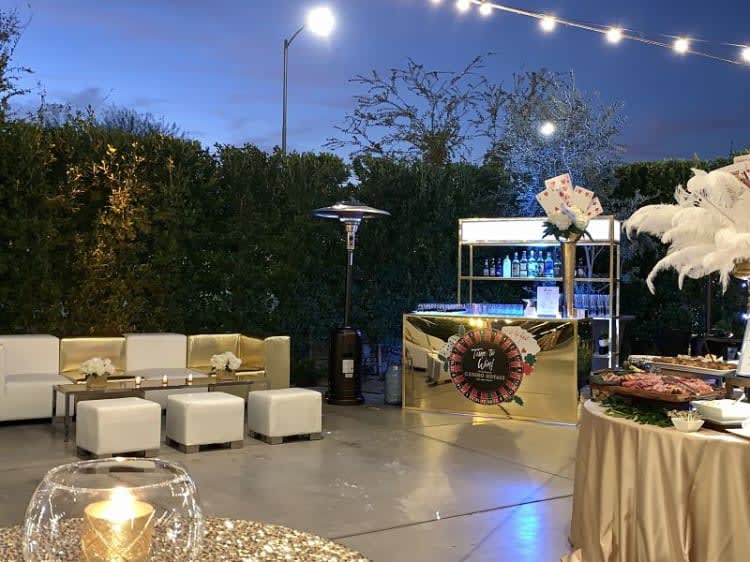 6ft Avenue Bar - Gold Frame / Gold Mirror Inserts view 4