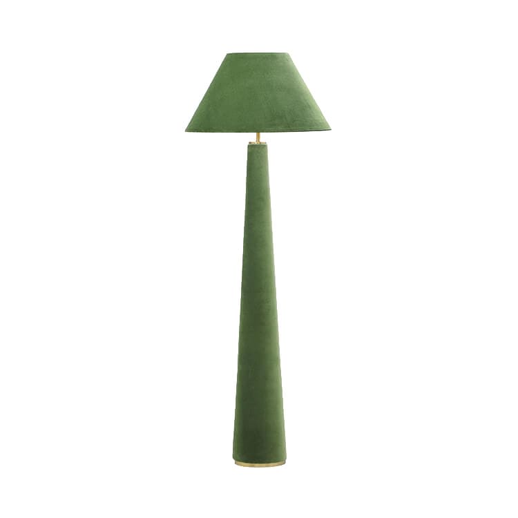 Green Velvet Lamp