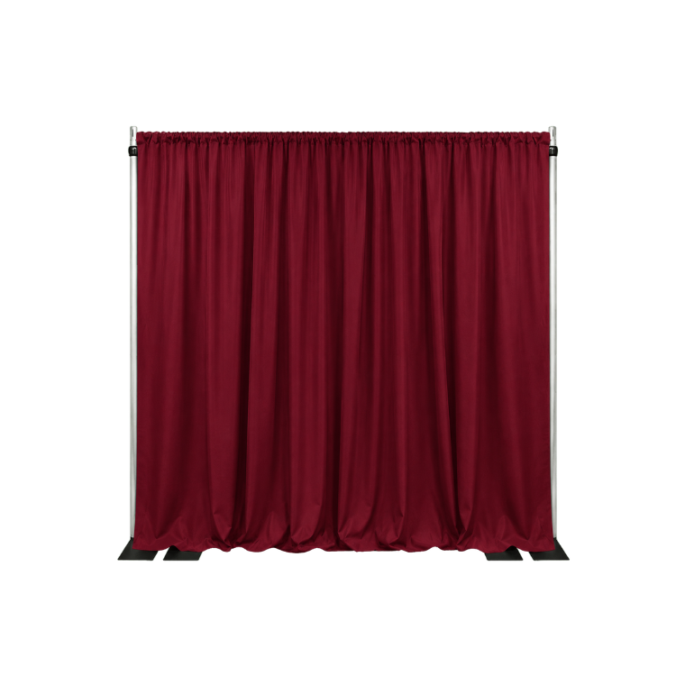 12' x 5' Pipe and Drape Package (Burgundy Poly)