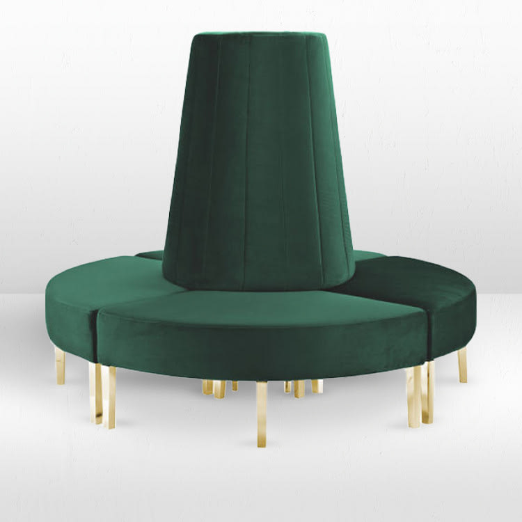 Kincaid Circle Sofa - Emerald view 3