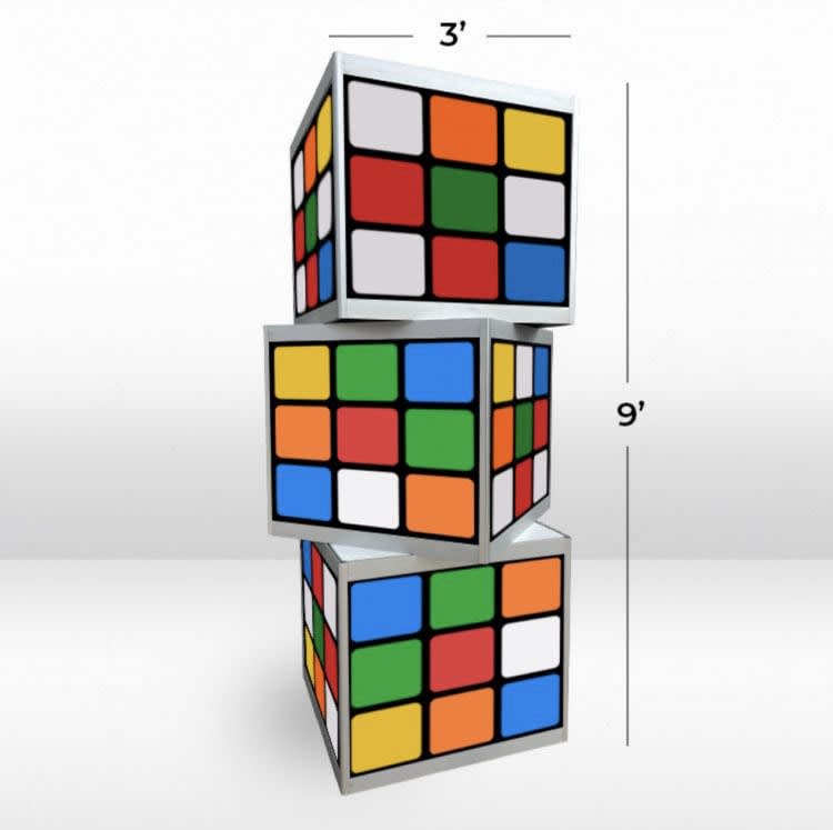 Exhibition Cube Tower - 3 Cubes view 3