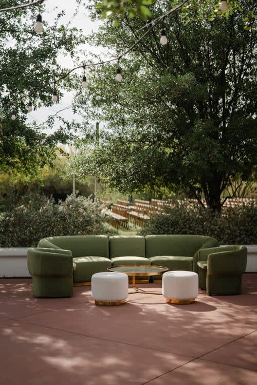 Colette Dot Ottoman - Ivory view 7