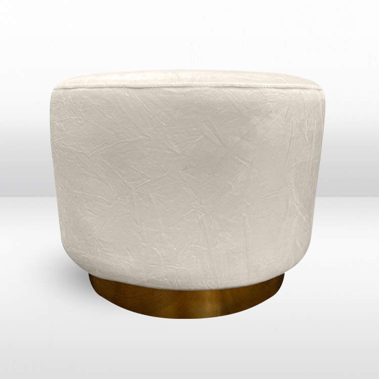 Colette Dot Ottoman - Ivory view 9