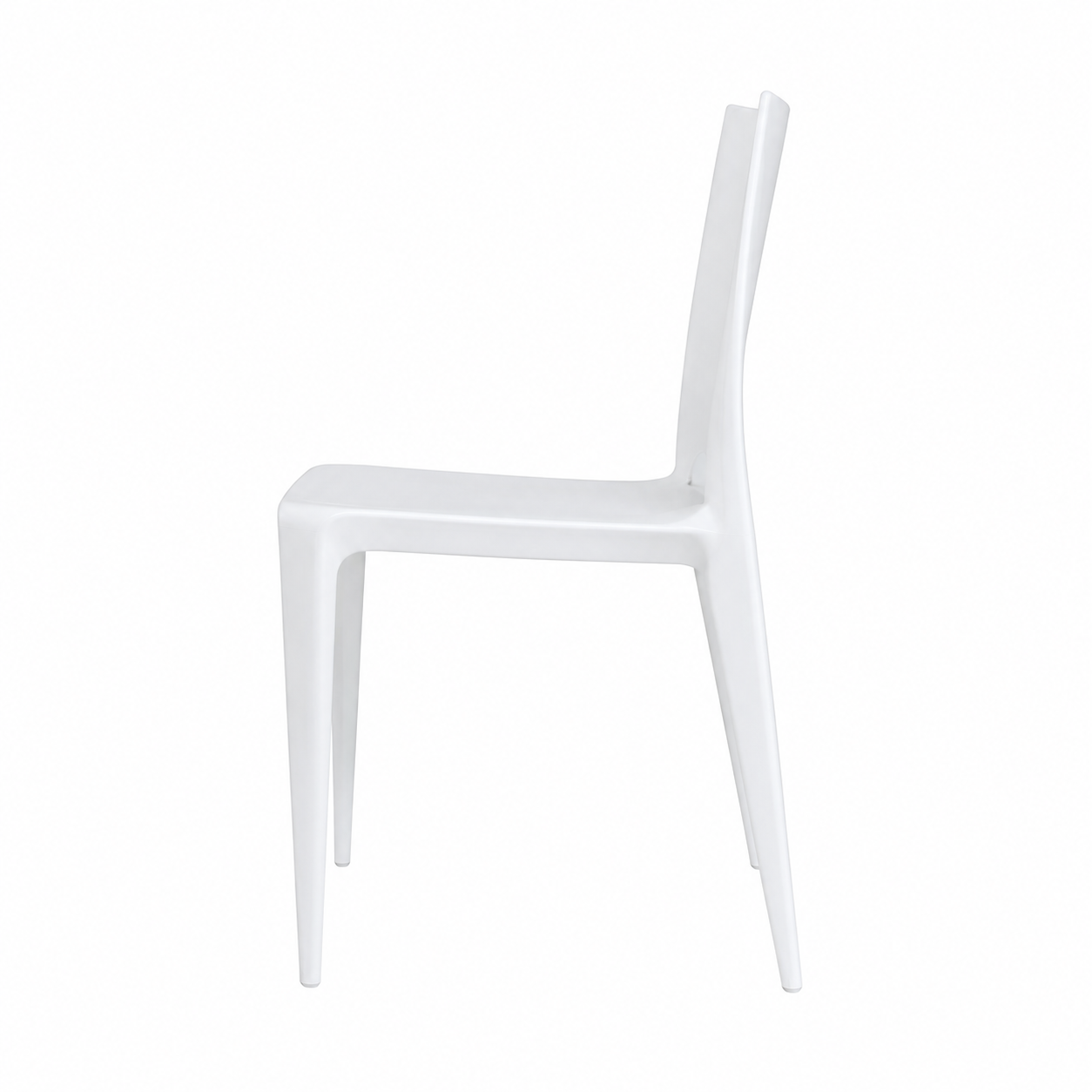 Crescent White Dining Chair view 6