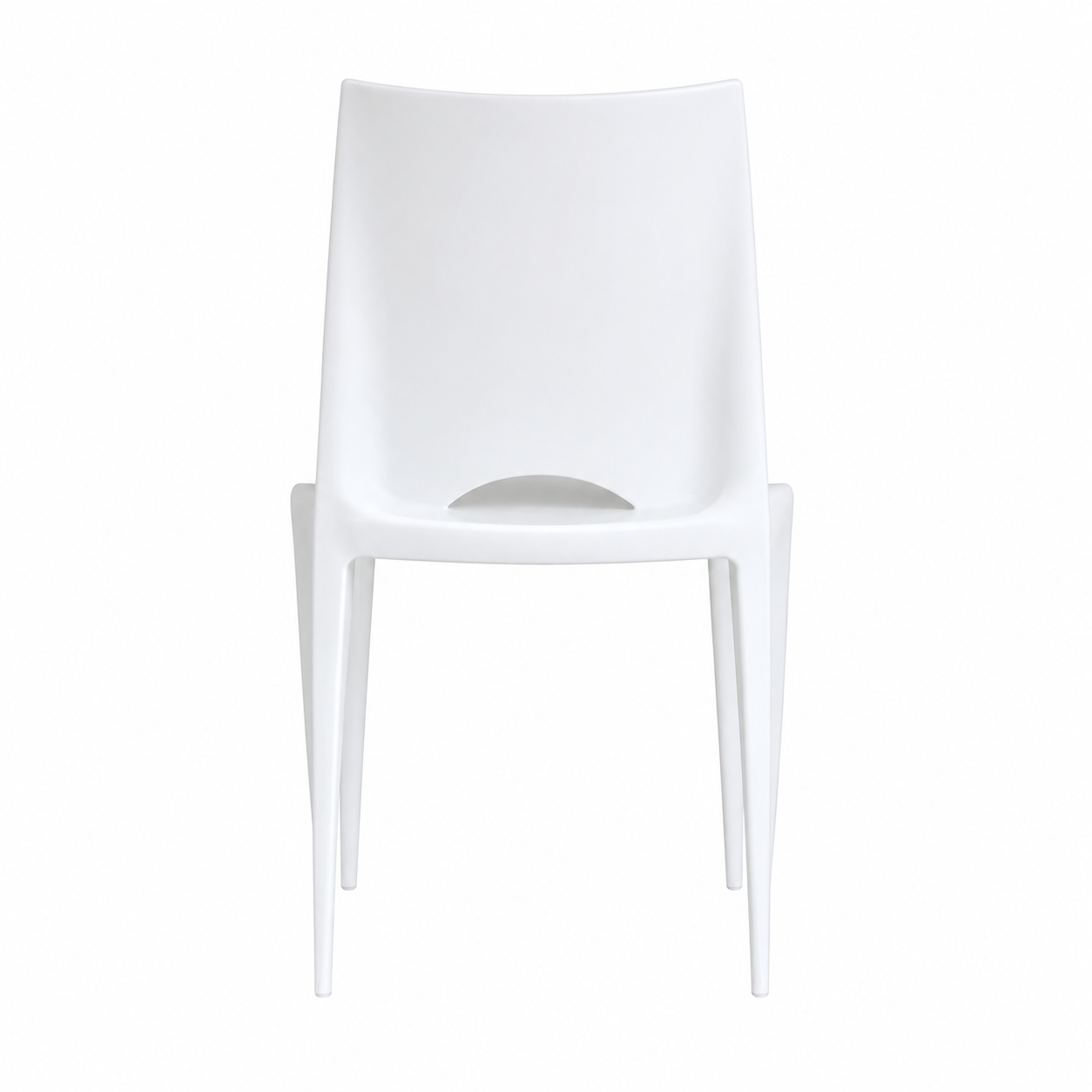 Crescent White Dining Chair view 7