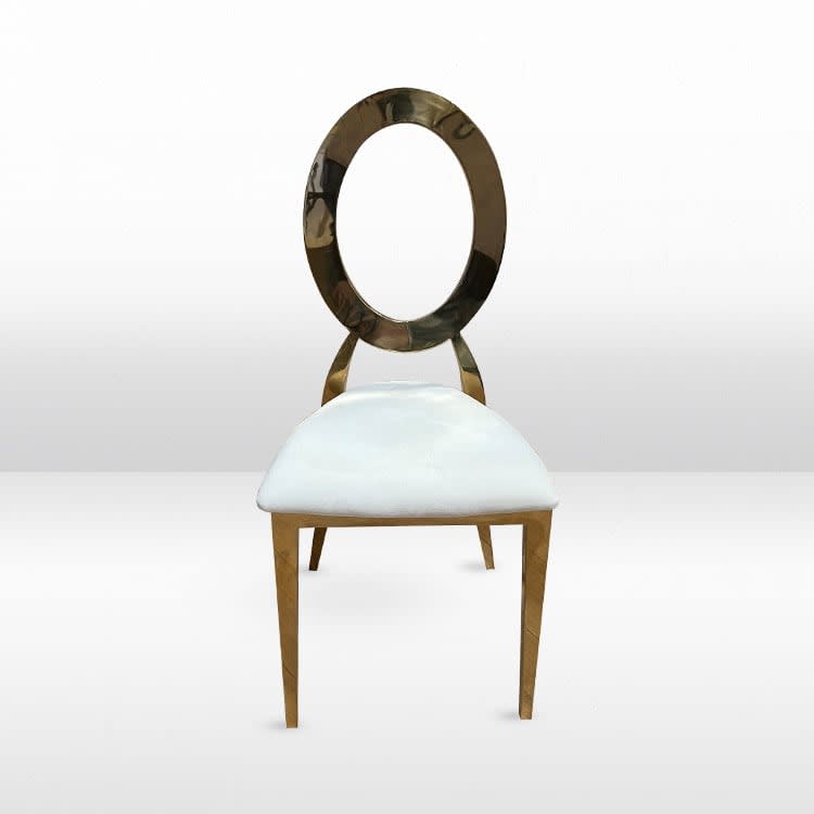 Halo Dining Chair with Ivory Pads view 3
