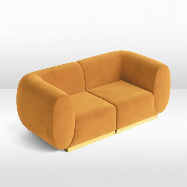 Colette Loveseat - Caramel view 2