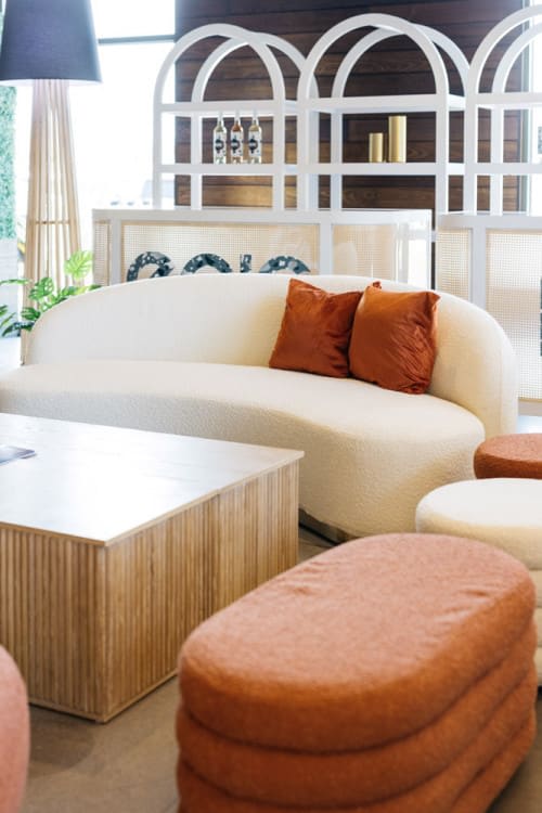 Reese Oval Ottoman - Rust view 2