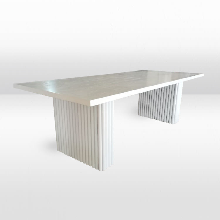 Raven Dining Table - White view 2