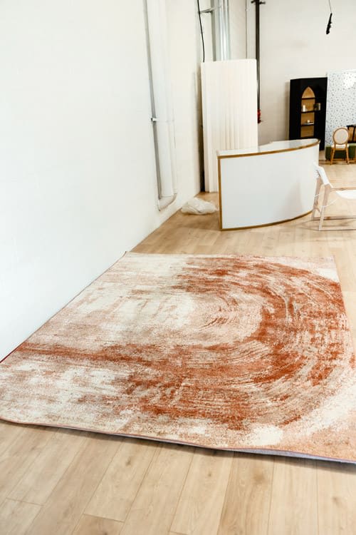 Pink Swirl Area Rug view 4