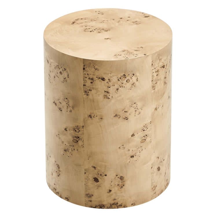 Burl Natural Round Side Table view 2