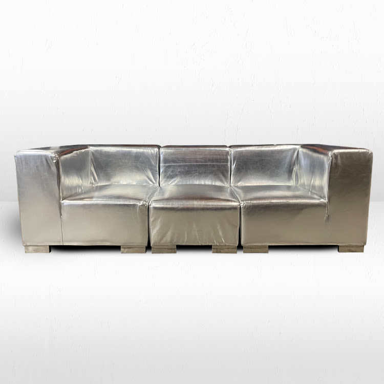 Mondrian Sofa - Silver Metallic view 2
