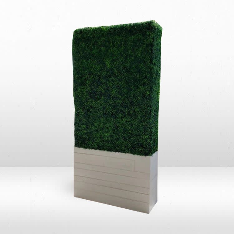 Hedge Wall - 8ft / White Base