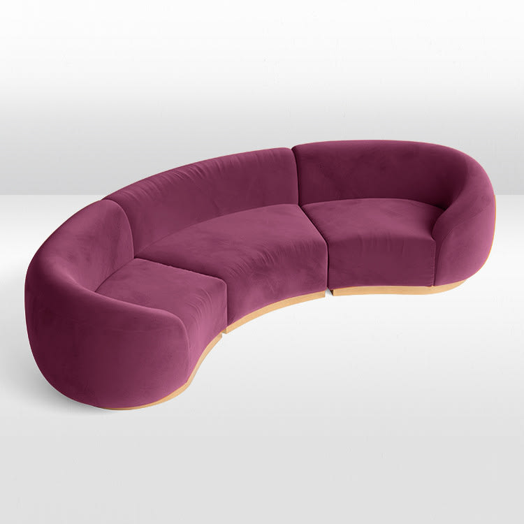 Cascade Arc Sofa - Berry view 2