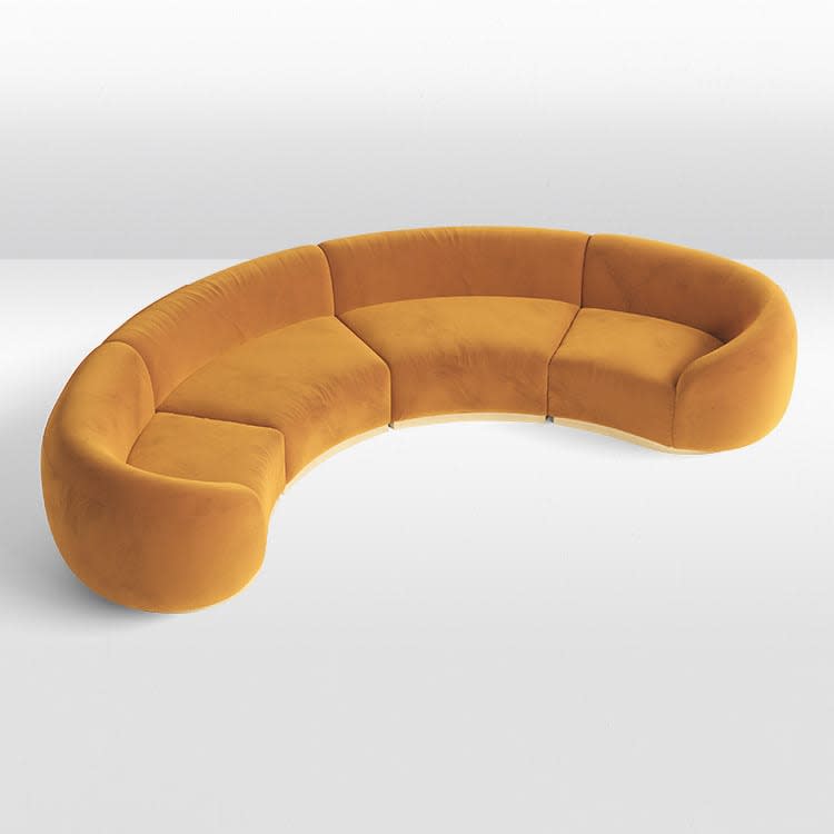 Cascade Crescent Sofa - Caramel view 3