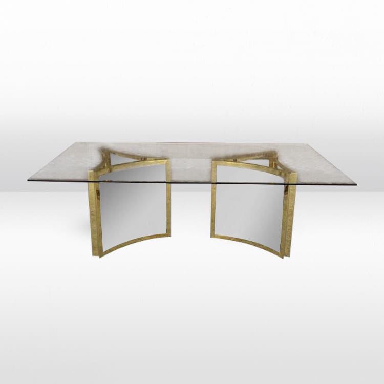 Chelsea Dining Table / Silver Mirror Inserts