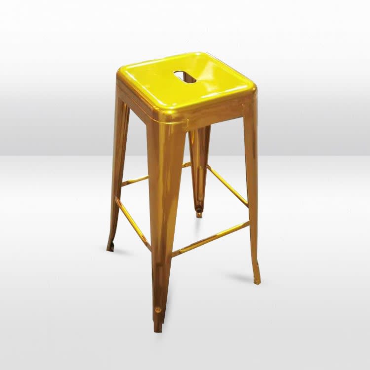 Gold Tolix Bar Stool view 2