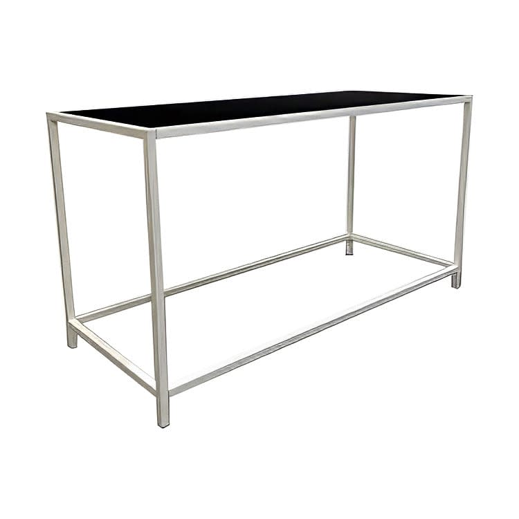 Rivington White Communal Table / Black Matte Top