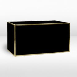 6ft Avenue Bar - Flat Gold Frame / Black Inserts view 2