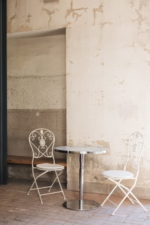Virtu Silver Bistro Table - Silver view 3