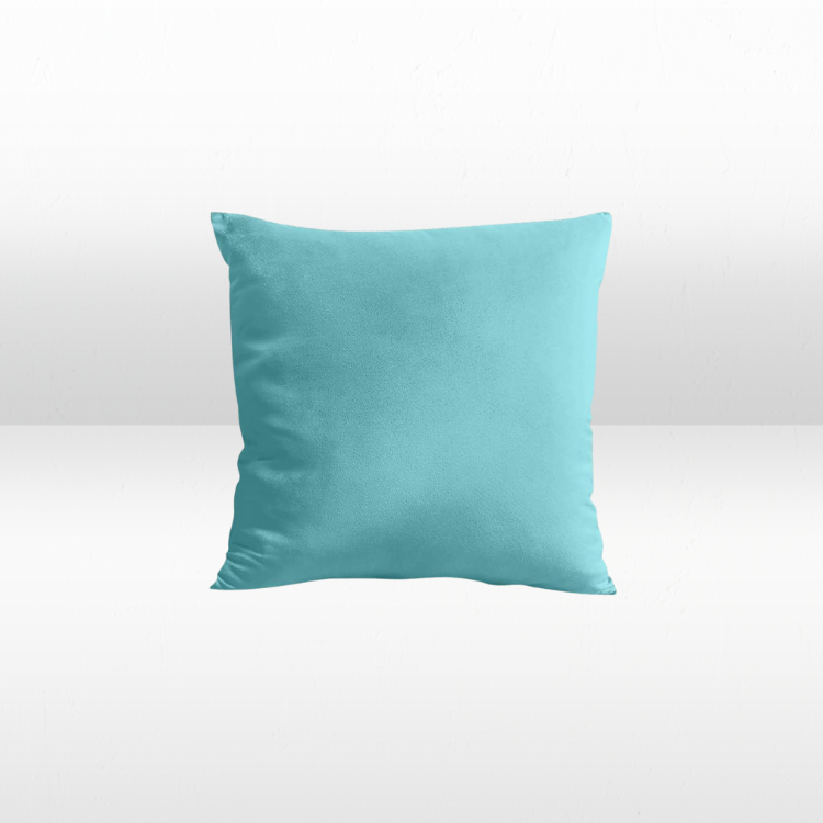Turquoise Velvet Pillow view 2