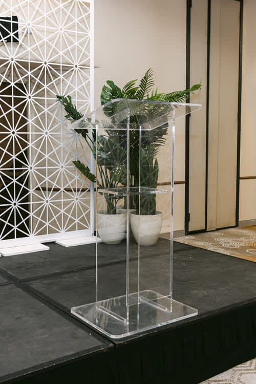 Podium - Clear Acrylic view 3