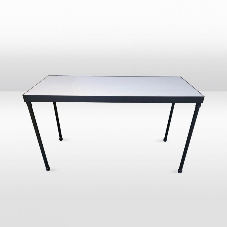 Edison Bar Table - White Wash Top view 9