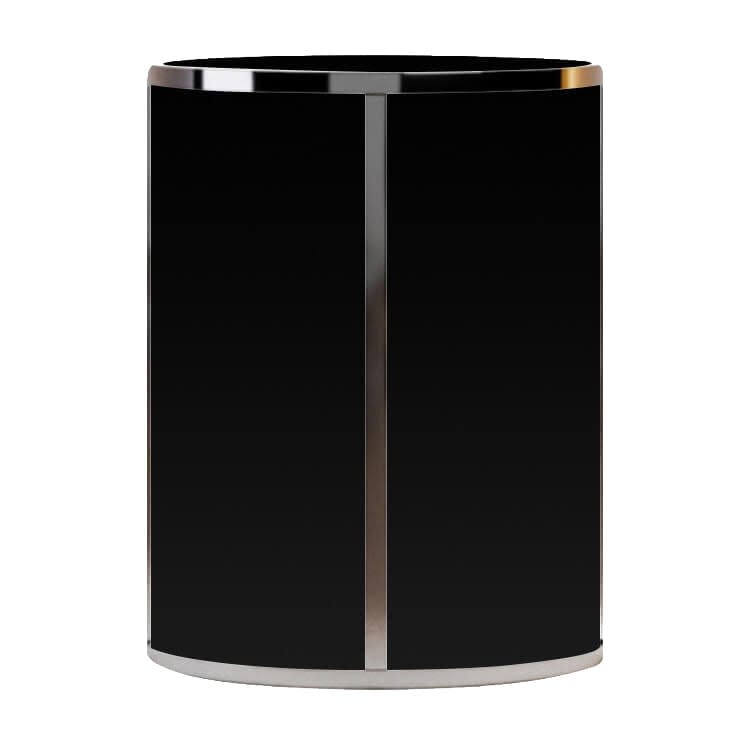 Dexter Round Cocktail Table / Black Matte Inserts