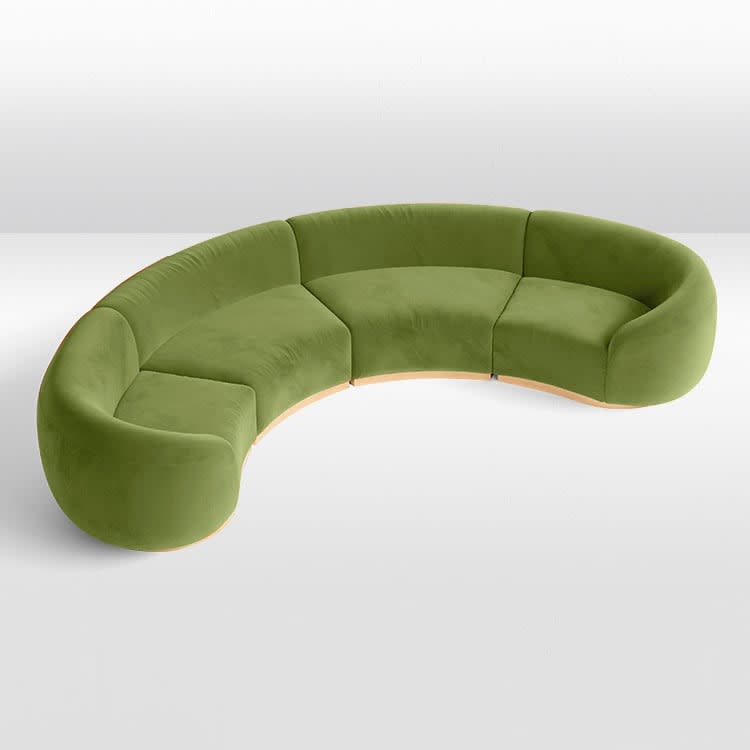 Cascade Crescent Sofa - Moss view 3