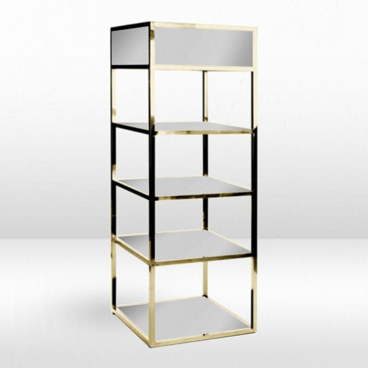 Morgan Barback  - Flat Gold Frame / Silver Mirror Inserts