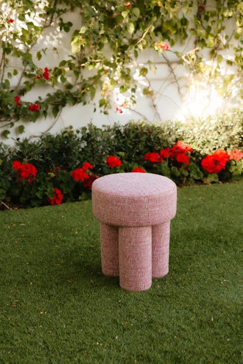 Larson Ottoman - Pink view 4