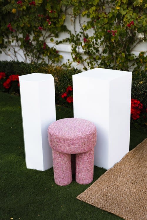 Larson Ottoman - Pink view 5