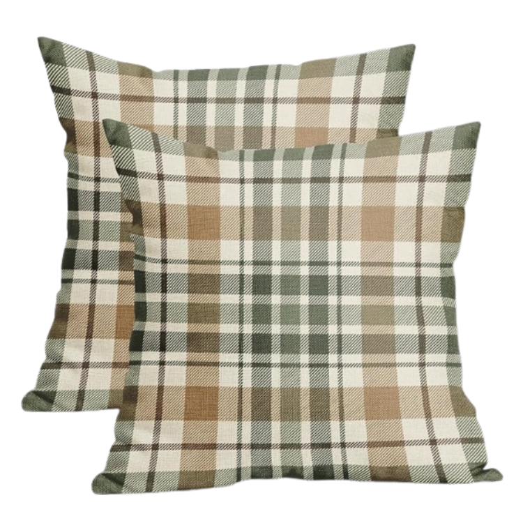 Plaid Throw Pillow