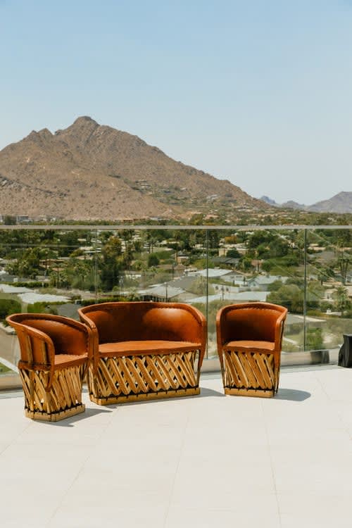 Southwest Equipale Loveseat view 2