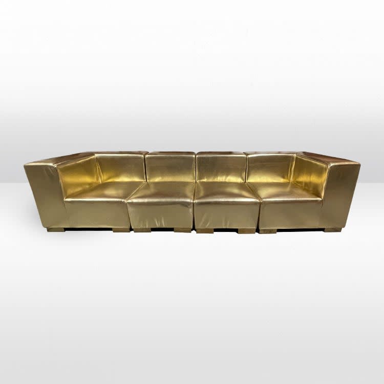 Mondrian Sofa XL - Gold Metallic view 2