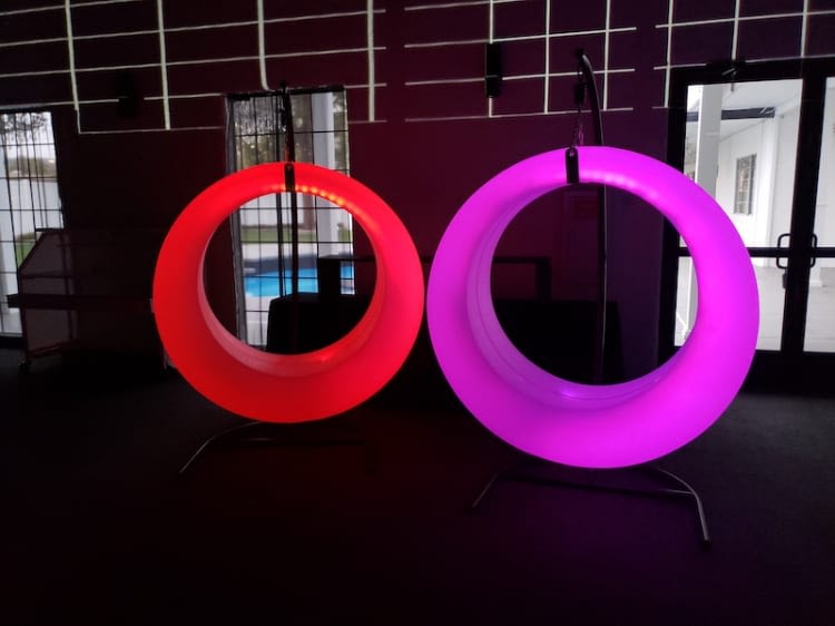Glowing LED Swing view 3