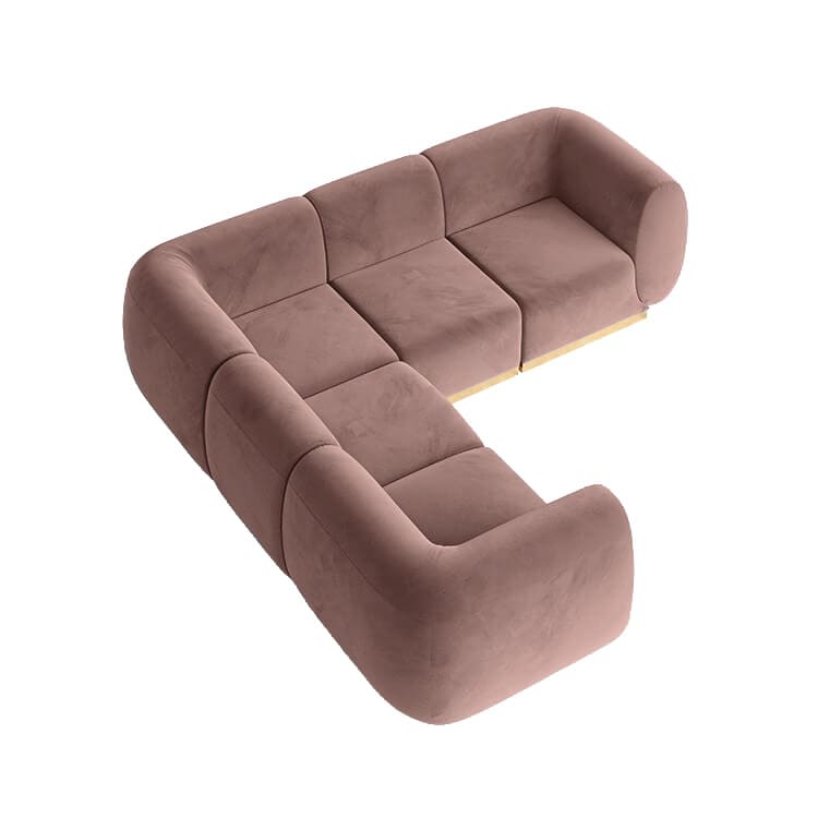 Colette L Sofa - Blush